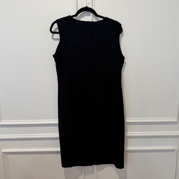 Perceptions Black Sleeveless Sheath Dress Size 12 - Picture 2 of 3